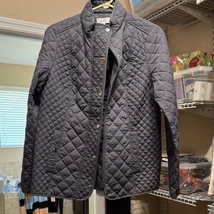 Croft and Barrow Charcoal Quilted Puffer Jacket- NWT Size Small